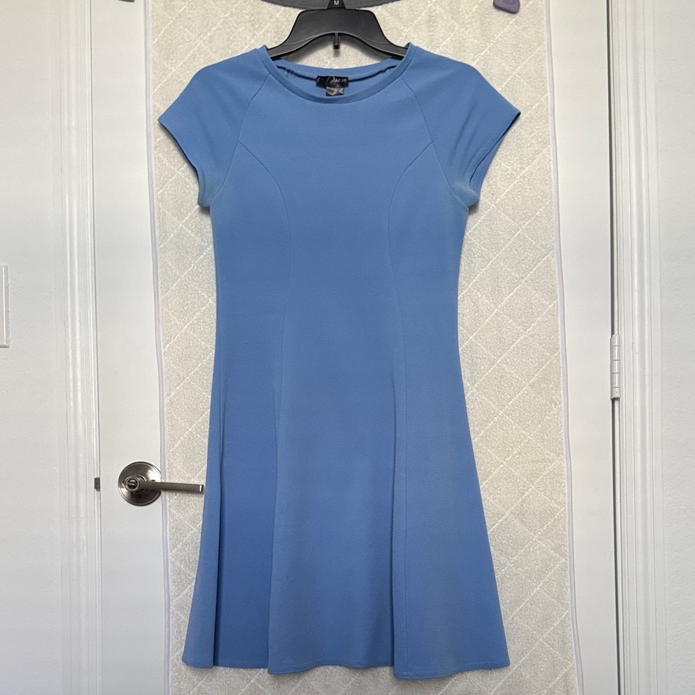 Aqua Classic Blue Fit-and-Flare Dress